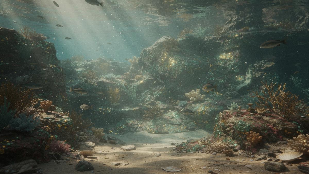 Reef Rush Weekend — vibrant underwater reef with treasure glow